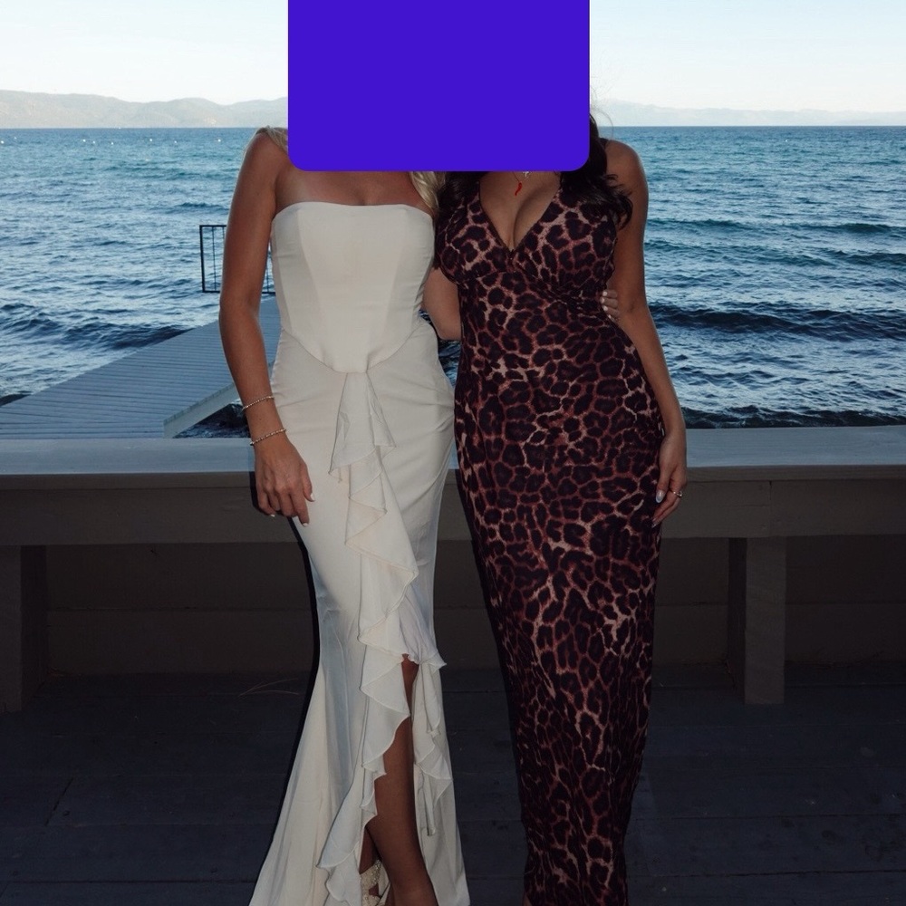 Leopard print maxi dress